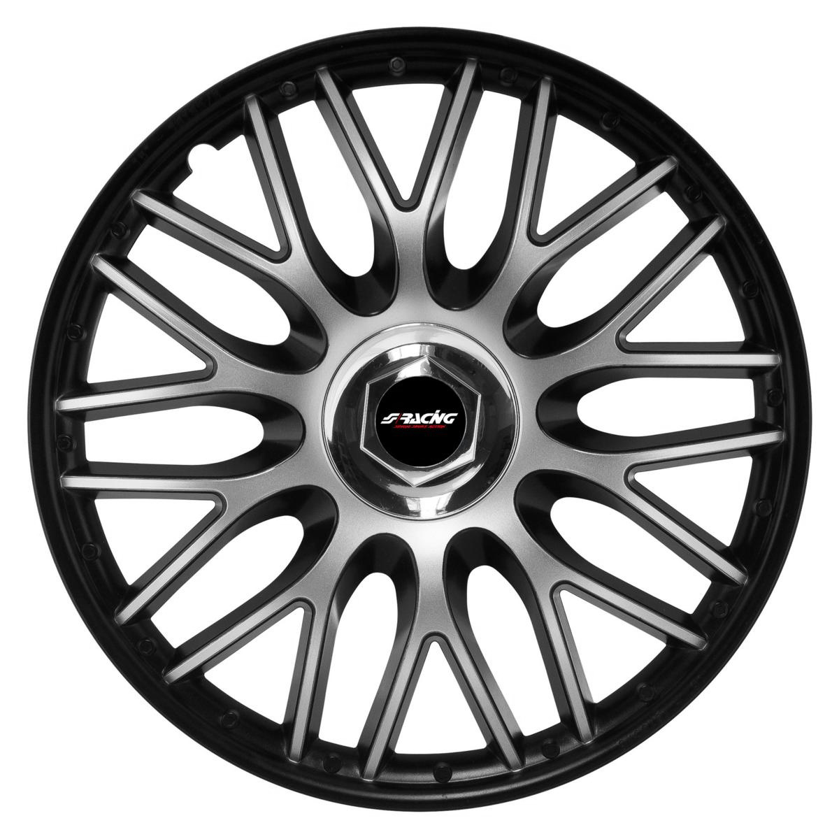 Simoni Racing Kit 4 Copricerchi Universali da 15/" Orden Black in ABS