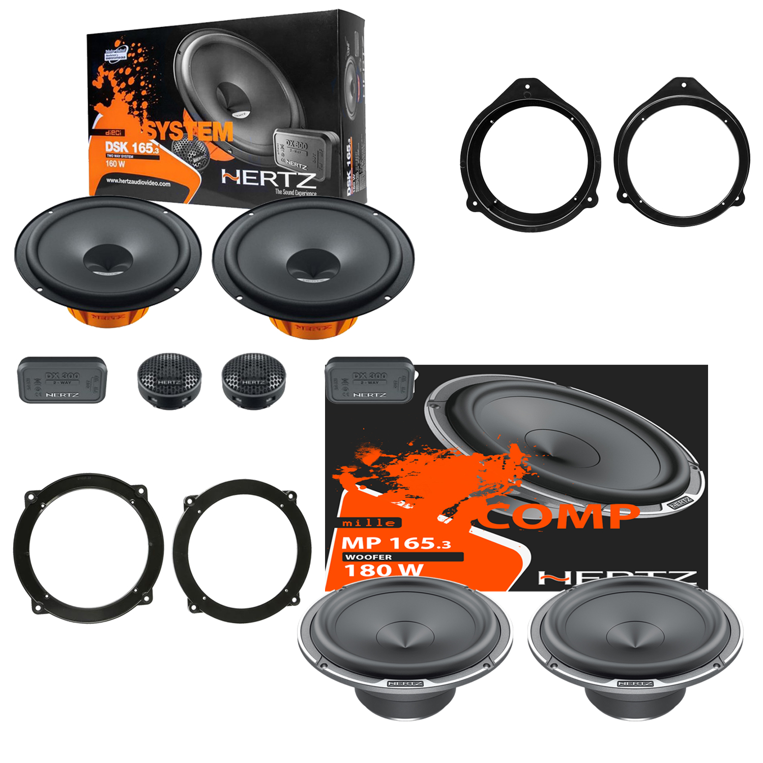 Hertz DSK 165.3 Kit 4 Casse Altoparlanti Anteriori Fiat Panda 169 Dal 2003>2012 Autoradio's Hertz DSK 165.3 Kit 4 Casse Altoparlanti Anteriori Fiat Panda 169 Dal 2003>2012 Autoradio's