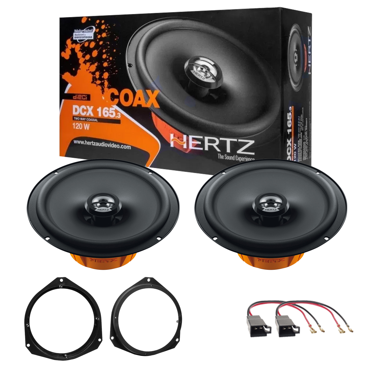 Hertz DCX 165.3 Kit Casse Altoparlanti Anteriori=Posteriori Alfa 