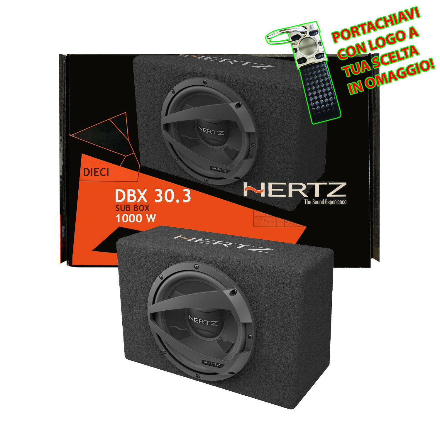Hertz DBX 30.3/ Subwoofer 1000/ W