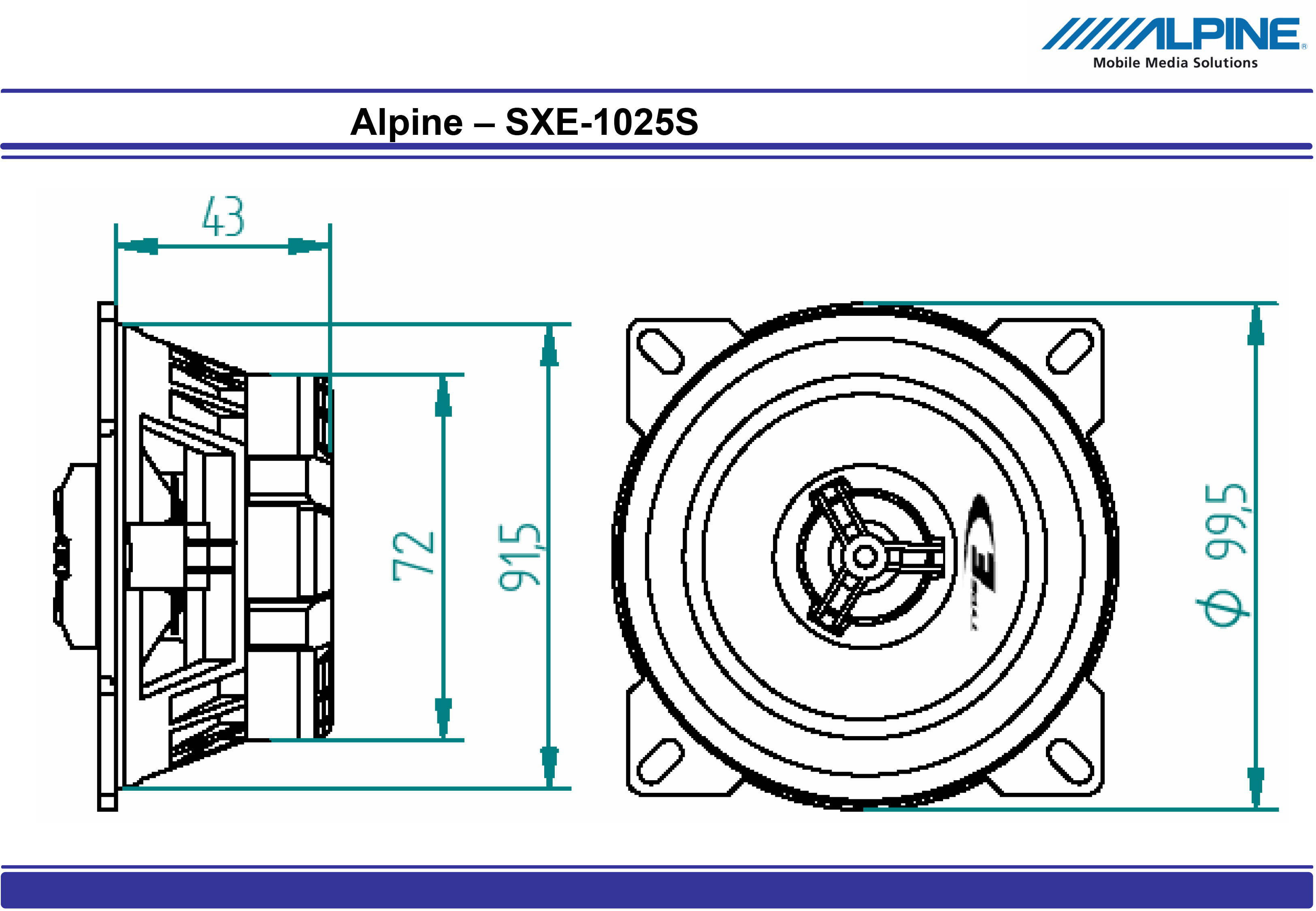 Kit Casse Alpine Per Mercedes Classe A/B 2005-2012 - 6 Pezzi Con Supporti, SXE-1750S E SXE-1025S - Foto 5